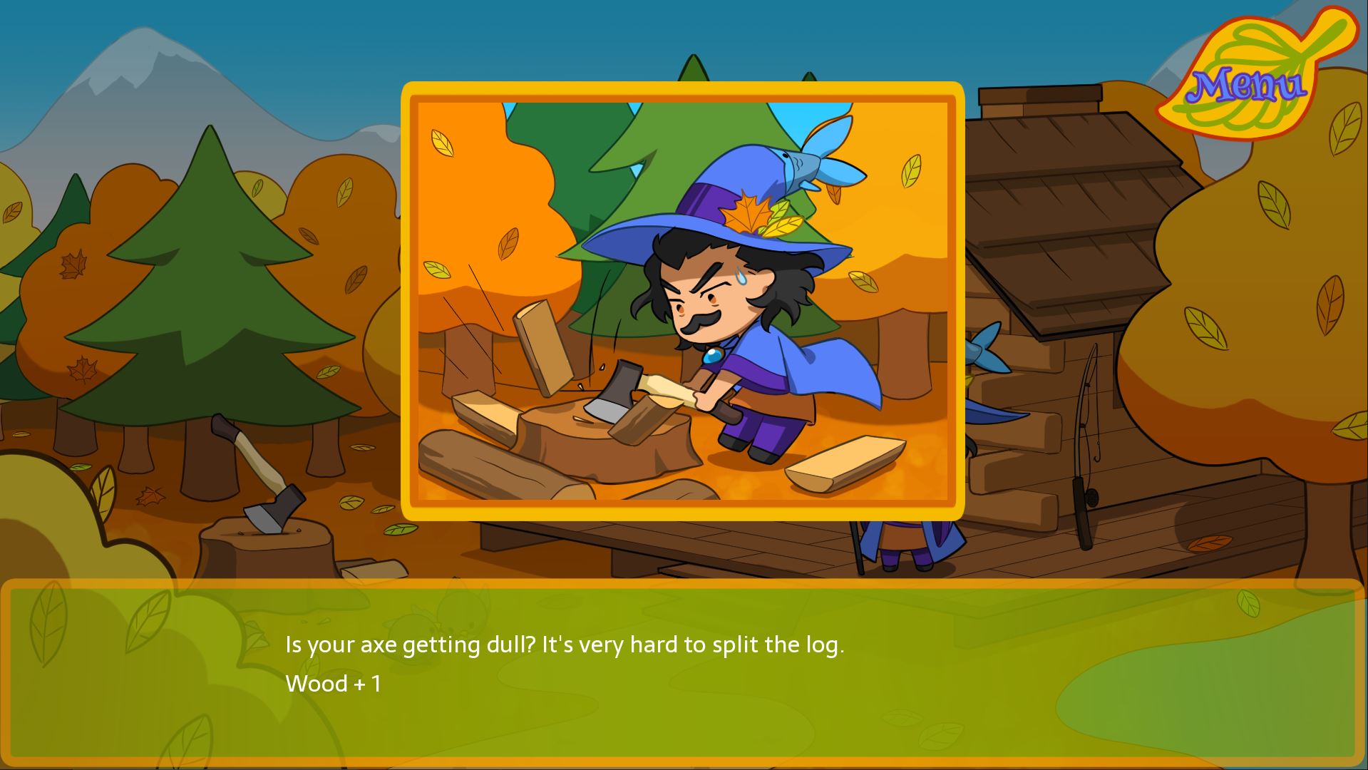 Wooden environment scene from Sorcel's Spectacular Spell