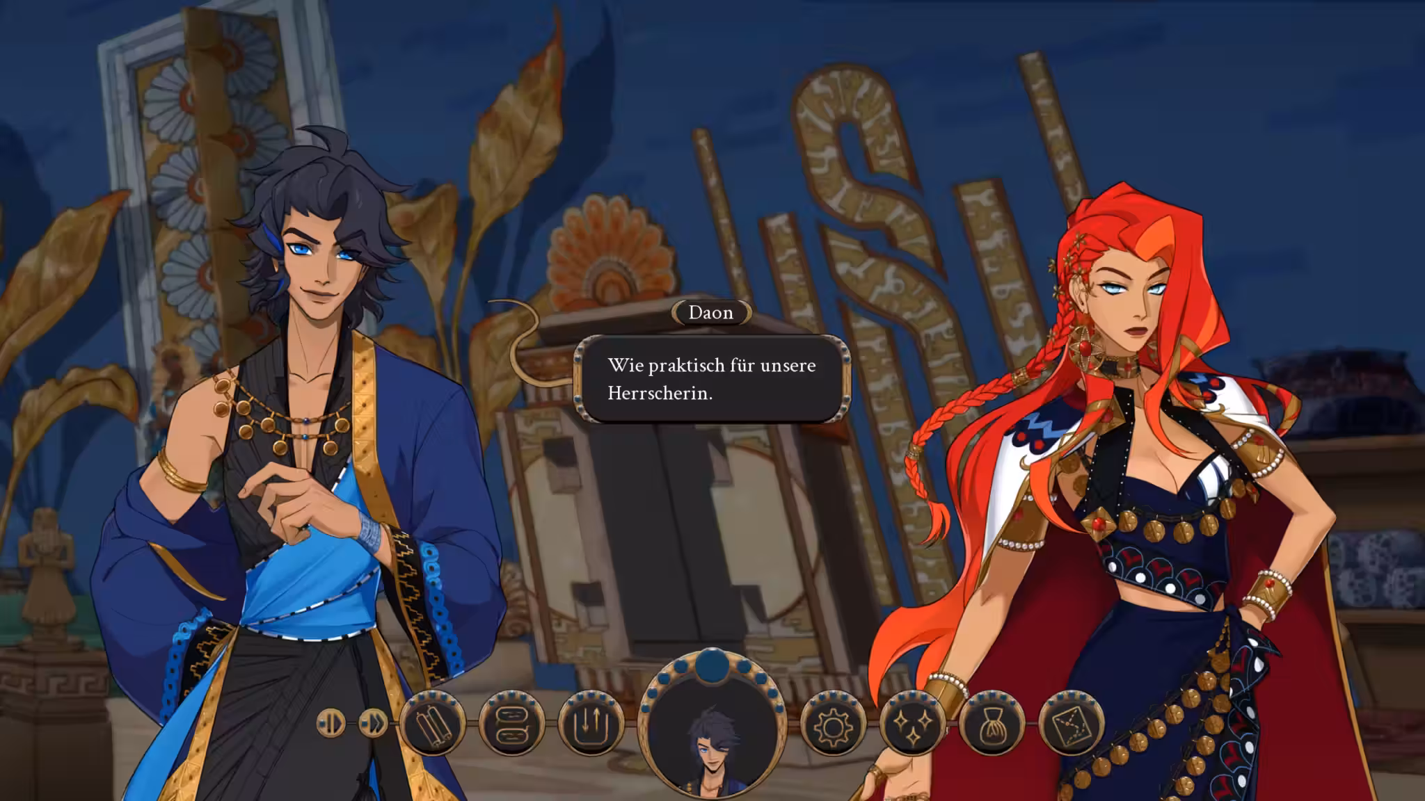 Screenshot of a dialogue in Disarcanized
